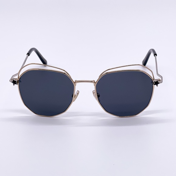 NEW JIMMY CHOO FRANNY/S J5G GOLD GREY METAL SUNGLASSES JIMMY CHOO EYEWEAR - Picture 2 of 12